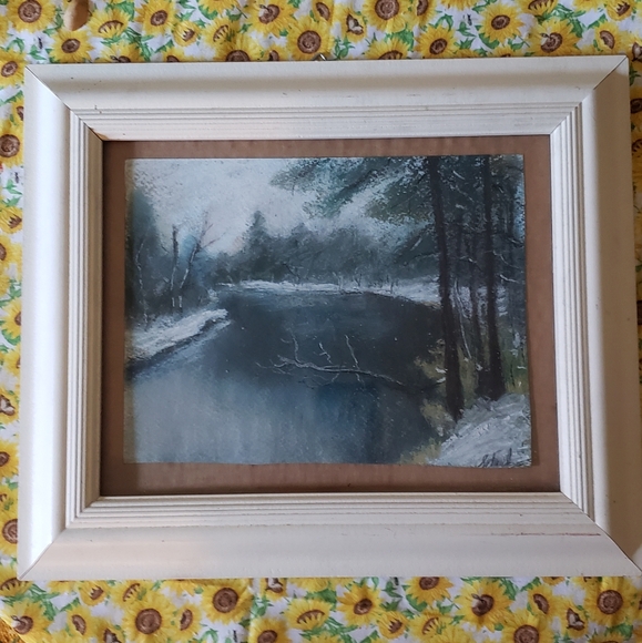 Snowy river soft paint original painting - Picture 5 of 6